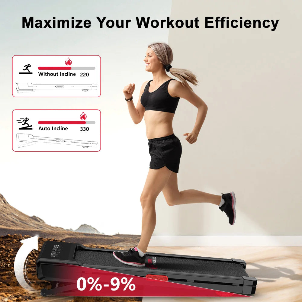 Loopband – Treadmill – Hardloopband – Wandelband – Loopmat – Verstelbare Hellingshoek – 3.0 PK Motor