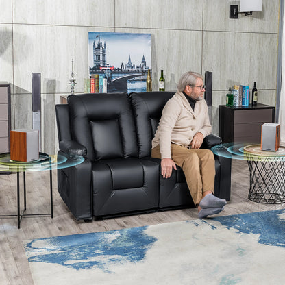 Relaxfauteuil met Ligfunctie - Fauteuil - Relaxstoel - Massagestoel - 360° Draaibaar – Relaxzetel - Dikke Rugleuning & Armleuningen – Bruin - QUORE