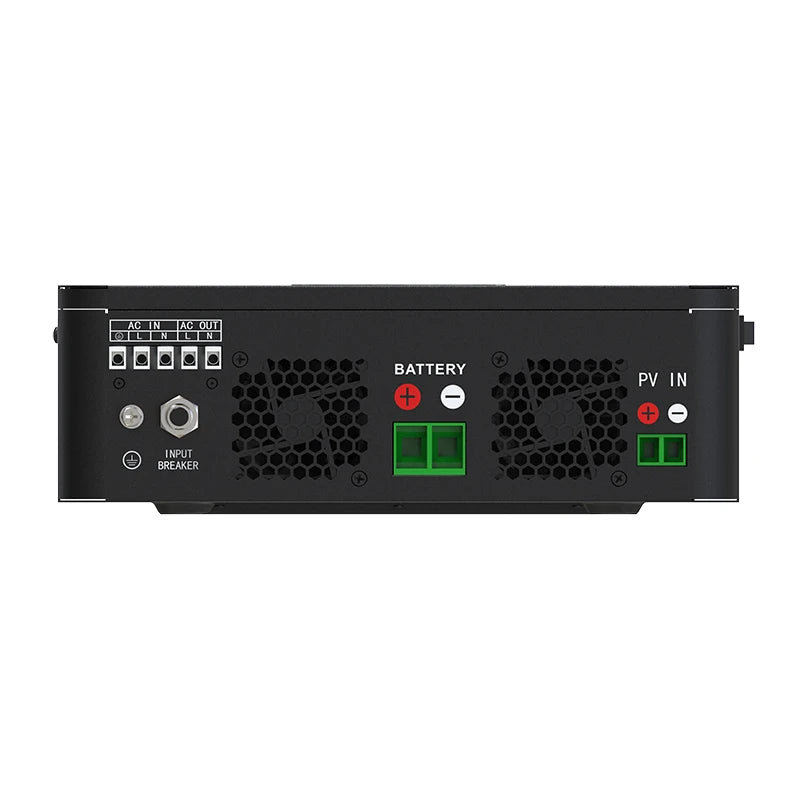 Zonne-omvormer – Pure Sinusgolf Omvormer – Solar Inverter – MPPT Laadregelaar – 3000W Vermogen – 24V - WIFI - Lithium-Ion Compatibel