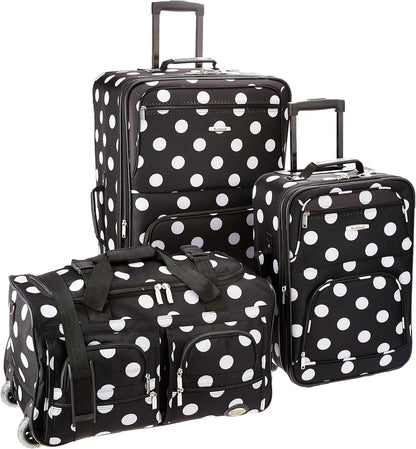 Rockland 3-delige bagageset, helder, 3-delige bagageset