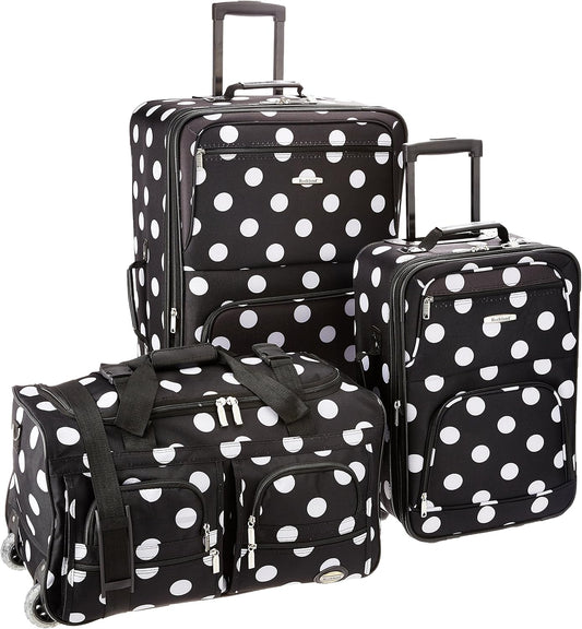 Rockland 3-delige bagageset, helder, 3-delige bagageset
