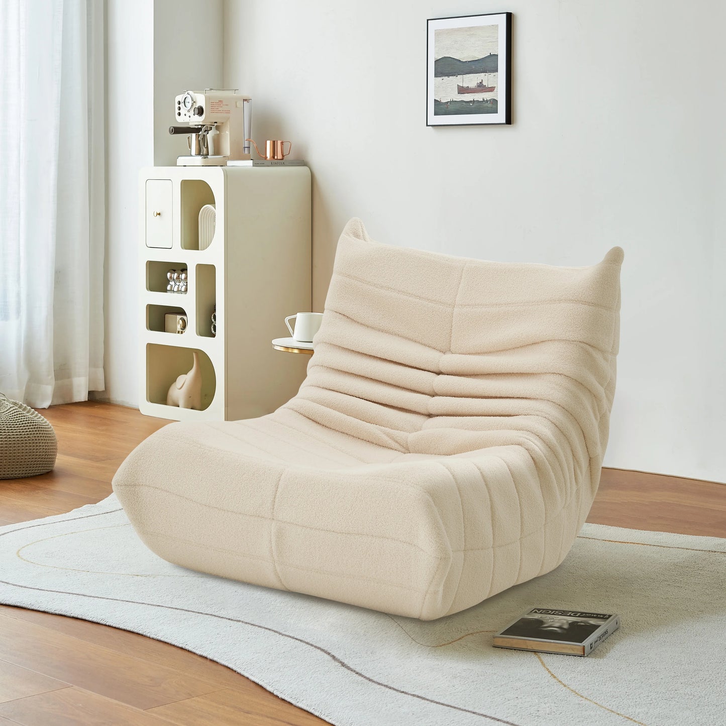 Slot Couch Floor Couch, Single Seat Armchair pouf mousse Couch for adult, Living Room, bedroom, Balcony