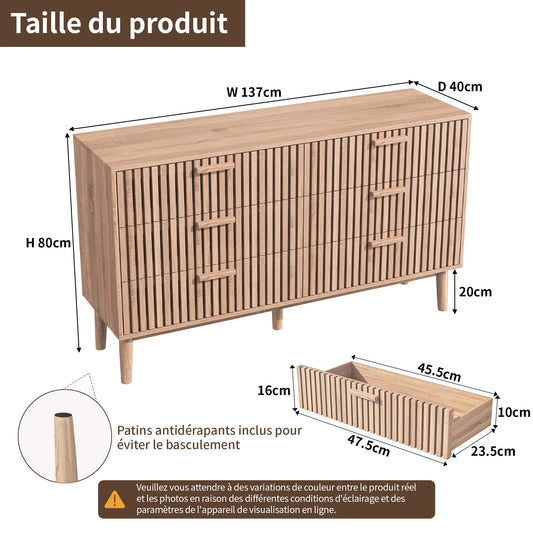 Rosahqnda Modern chest of drawers for bedroom, wood chest of drawers, 4/5/6 Drawers, Bedroom furniture, Bedroom storage