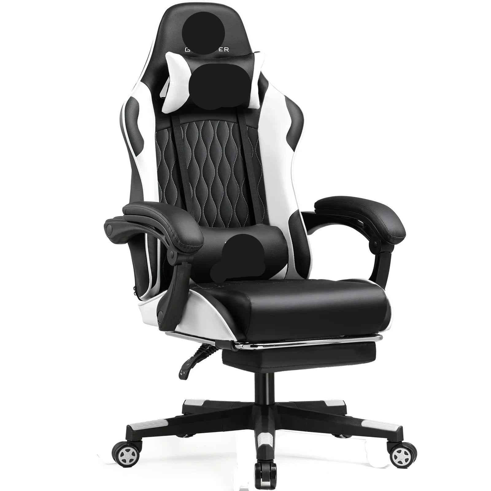 Gamingstoel – Gamestoel – Bureaustoel – Gaming Chair – Racestoel – Ergonomisch Ontwerp – Verstelbare Rugleuning & Voetsteun - QUORE