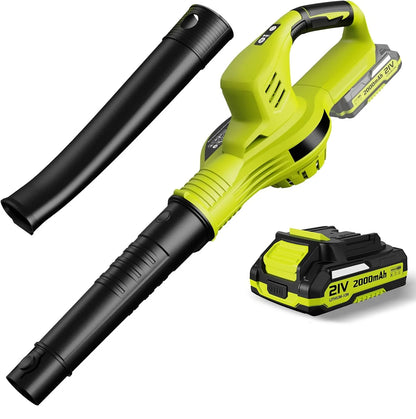 Draadloze Bladblazer – Krachtig Tuingereedschap met 2x 18V Accu’s – 2 Snelheden – Lichtgewicht & Draagbaar – Voor Bladeren, Stof & Buitenreiniging