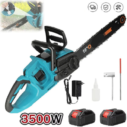 Kettingzaag - Snoeizaag - Takkenzaag - Handzaag - Draadloze -  16 Inch - 3500W - 18V - Brushless - Boom- en Houtzagen - Tuin - Zonder Accu