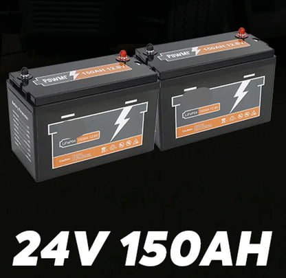 LiFePO4 Batterij – Loodaccu Alternatief – Camping Accu – Boot Accu – 12.8V – 150Ah Capaciteit – Snelle Laadtijd
