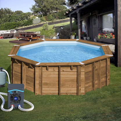 Gré HPM40 Mini Heat Pump for Above Ground Pools up to 40 m3, Black HPM40