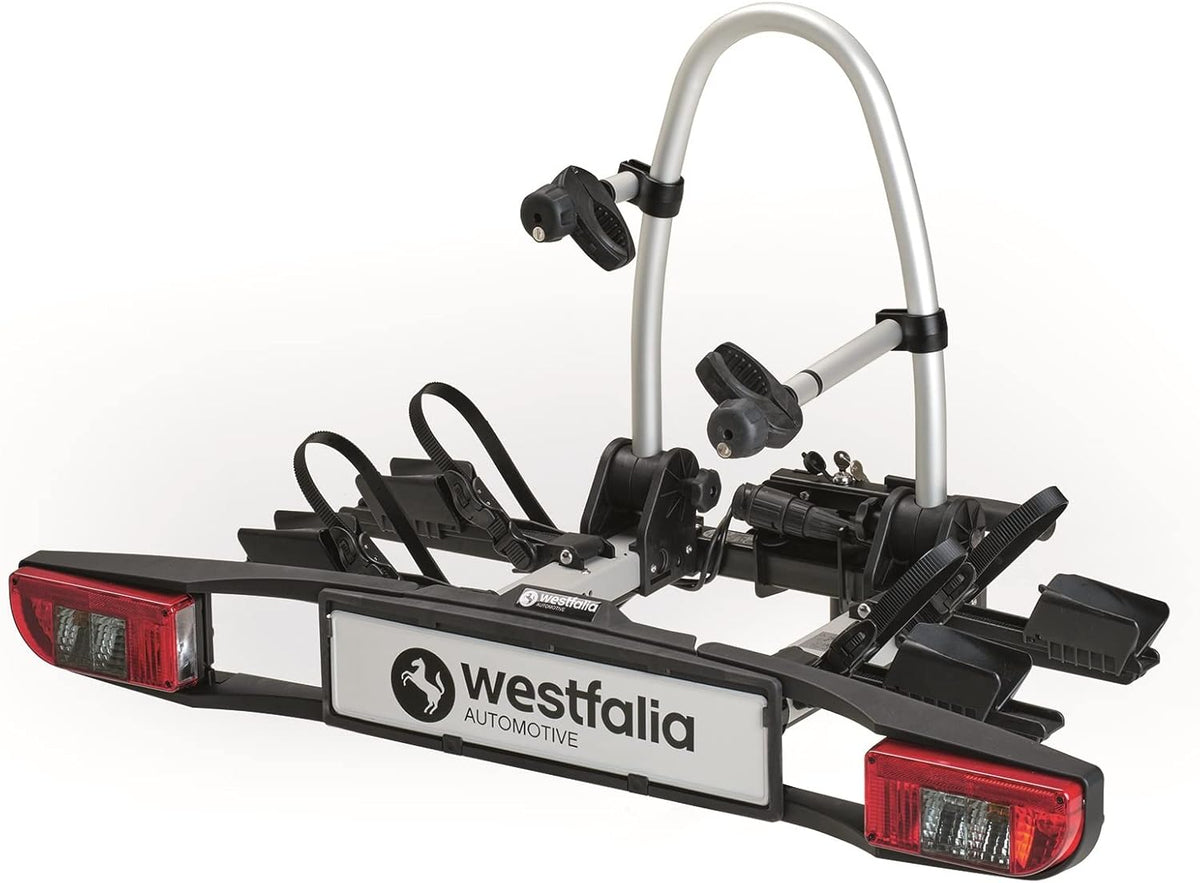 Westfalia BC 60 Fietsendrager voor trekhaak, opvouwbare bagagerek voor 2 fietsen, geschikt voor e-bikes