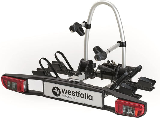 Westfalia BC 60 Fietsendrager voor trekhaak, opvouwbare bagagerek voor 2 fietsen, geschikt voor e-bikes
