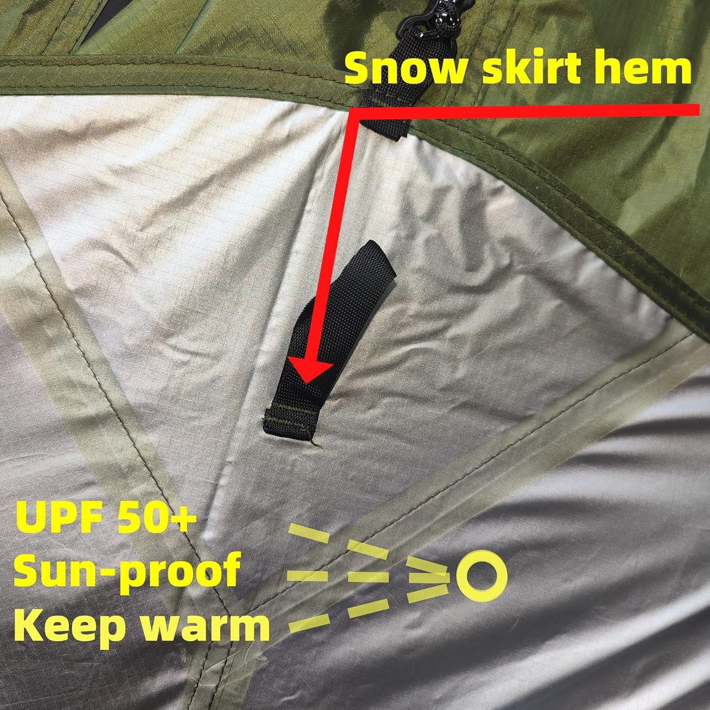 Longeek 4-Persoons Kampeer Tipi-Tent 4 Seizoenen Backpacken Ultra-Licht Snelle Opbouw Hot Teepee