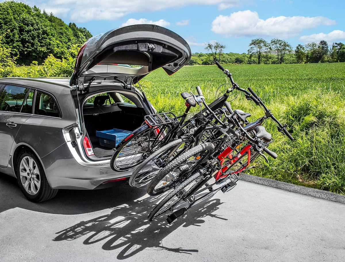 EUFAB 11514 Koppelingsdrager "Luke" voor 4 fietsen,zwart