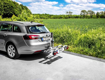 LAS 12011LAS Premium Bicycle Carrier E-Bike Rack Fully Pre-Assembled, Anti-Theft Protection, for 2 Bikes, Tow Bar - QUORE