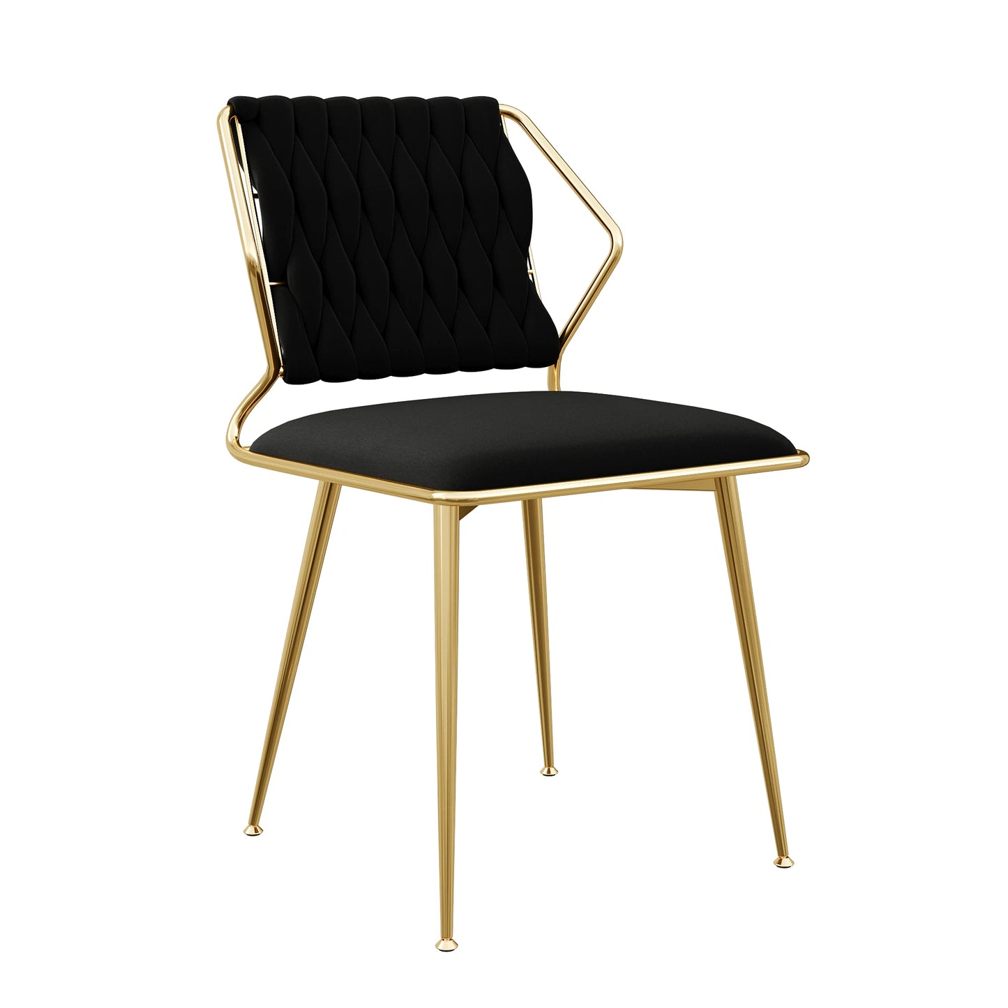 Eetkamerstoelen – Stoelen – Velvet Stoelen – Metalen Stoelen – Comfortabel – Stevig – Set Van 2 - QUORE