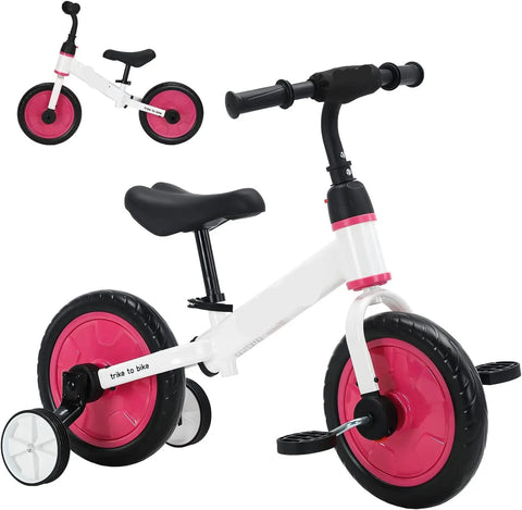 Peuter Oefenfiets - Kinderfiets - Loopfiets - Zijwieltjes - Unisex - 2-6 Jaar oud