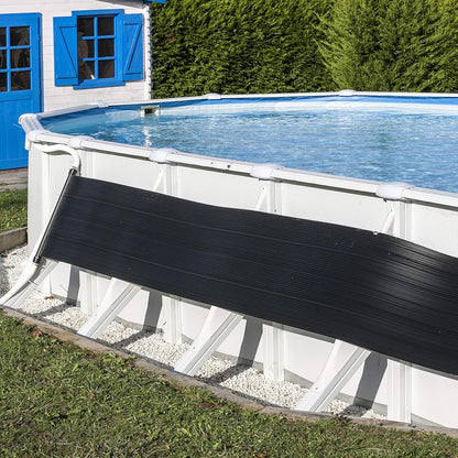 Gre AR2069 Manufacturas Zwembadverwarmer op zonne-energie met minimaal aanbevolen pompvermogen 1/3 HP, zwart, 600 x 60 x 0,6 cm