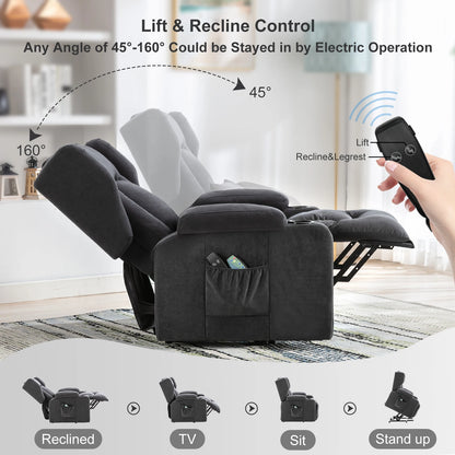 Relax armchair + Artificial Christmas Tree Set TV armchair with Christmas Decoration Set, Adjustable armchair with Christmas Tree Set