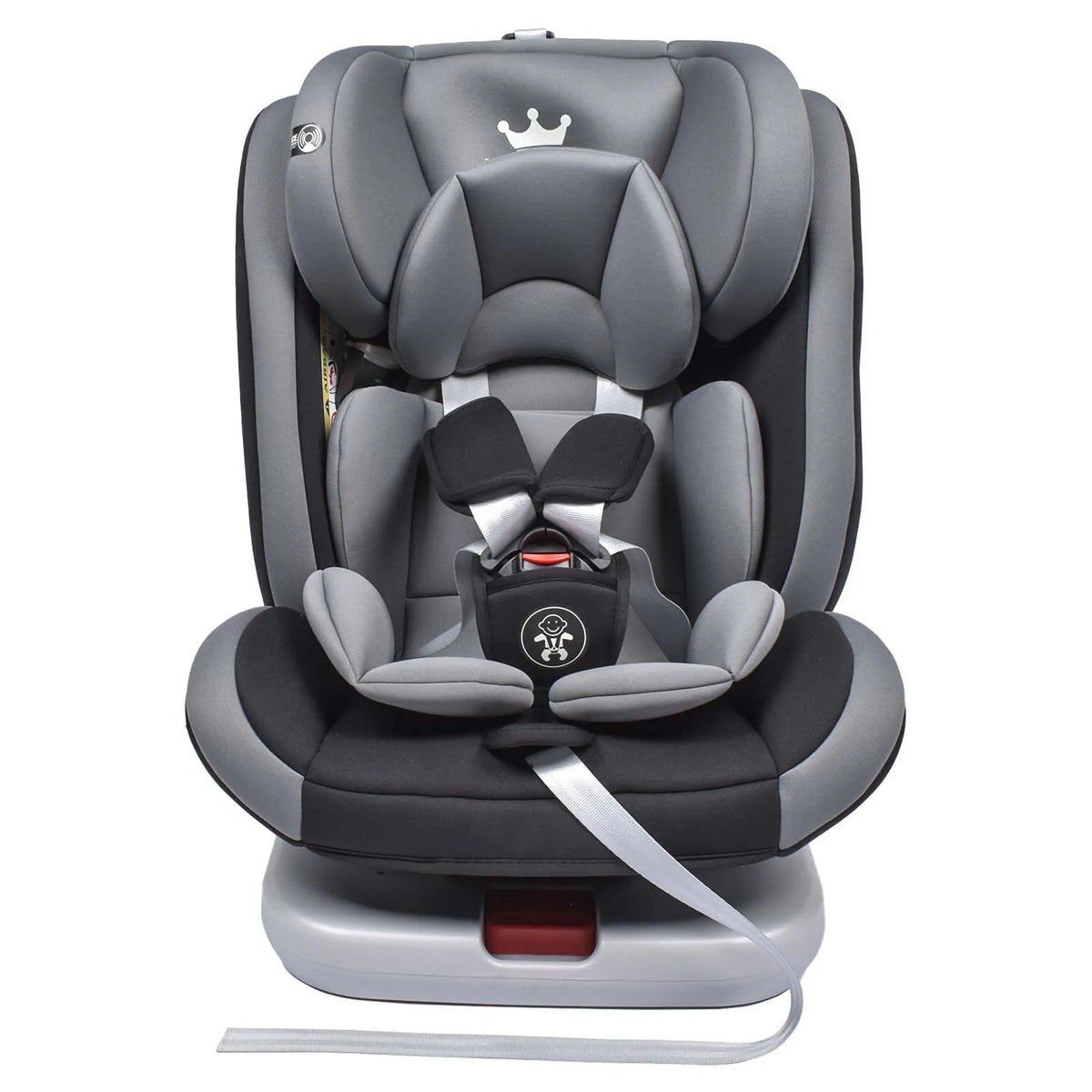 Baby Autostoel - Baby-Autostoeltje - Baby Autostoel Draaibaar - Autostoel - 360° Draaibaar - 5-punts veiligheidsgordel - Kinderautostoel - 9-36kg - 0-12 Years - Grijs
