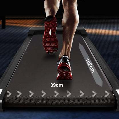 Loopband – Walking Pad – Loopmachine – Hometrainer – Fitnessapparaat – Compact Design 13 cm Hoogte – 10 km/u Snelheid met Afstandsbediening – Zwart
