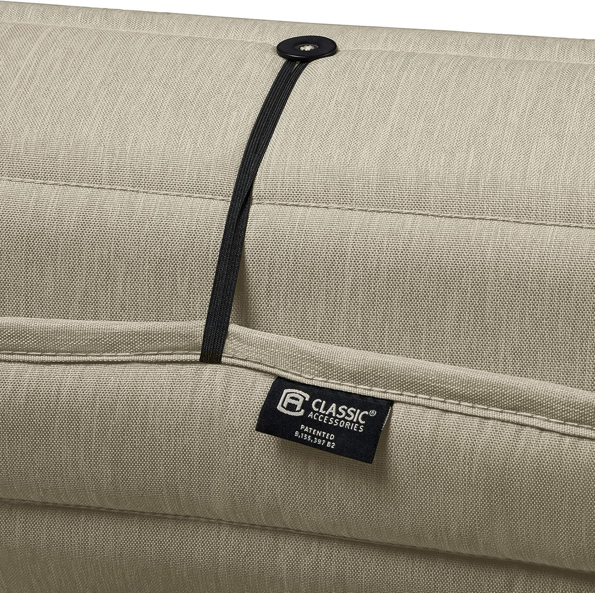 Classic Accessories Storigami Waterbestendig 72 x 21 inch Chaise Lounge-kussen, Heather Grijs, Patio Kussen