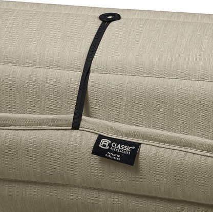 Classic Accessories Storigami Waterbestendig 72 x 21 inch Chaise Lounge-kussen, Heather Grijs, Patio Kussen