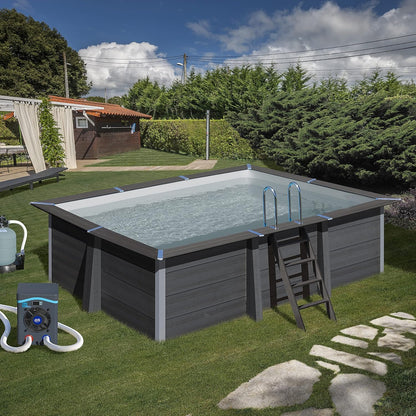 Gré HPM40 Mini Heat Pump for Above Ground Pools up to 40 m3, Black HPM40