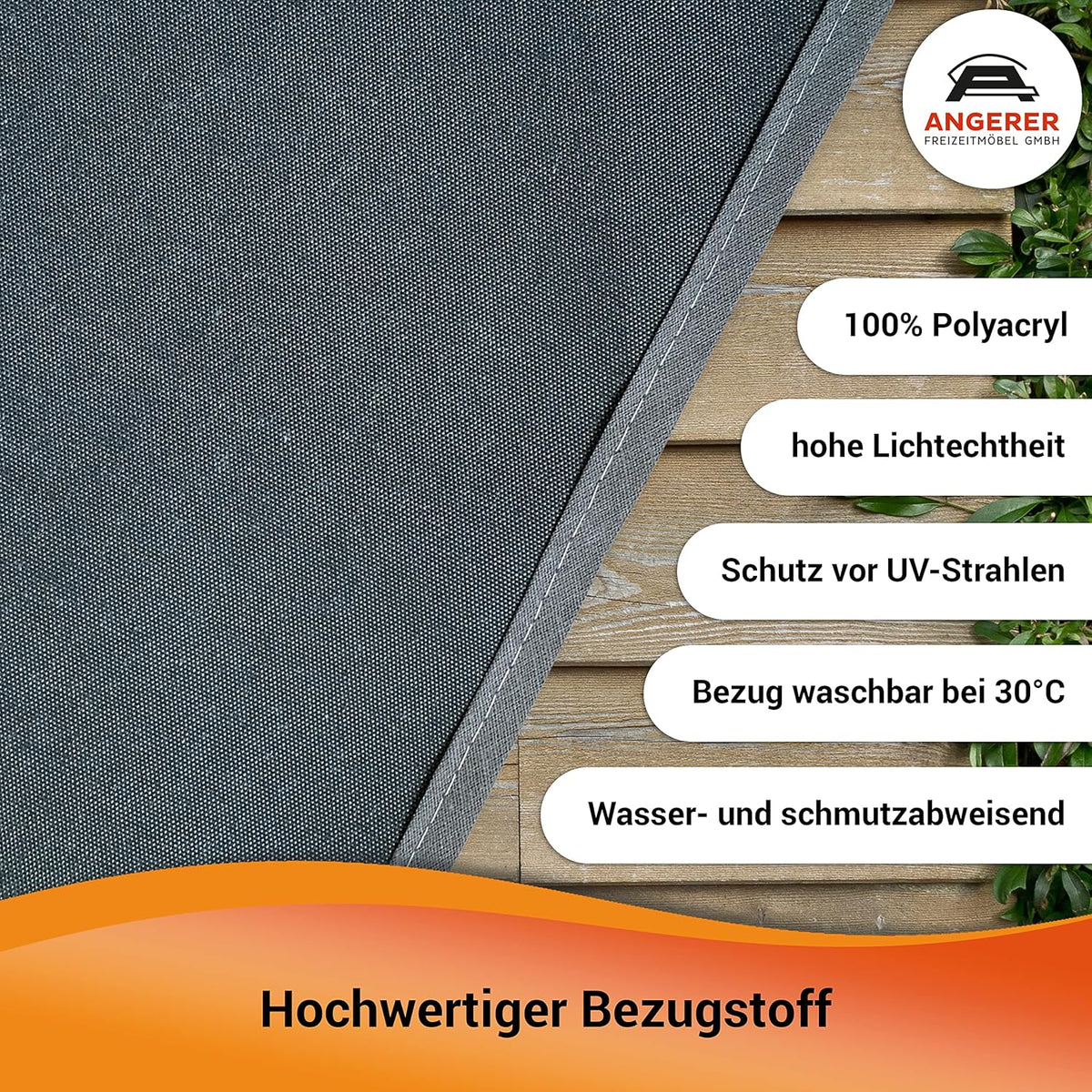 Angerer Klemluifel Style 400 cm stijl antraciet