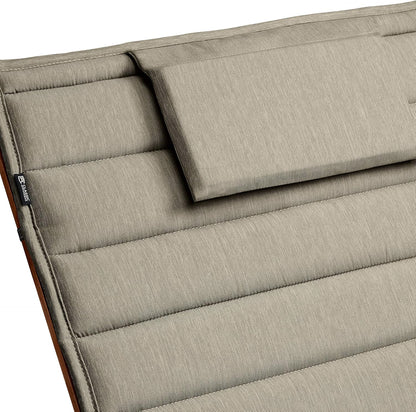 Classic Accessories Storigami Waterbestendig 72 x 21 inch Chaise Lounge-kussen, Heather Grijs, Patio Kussen