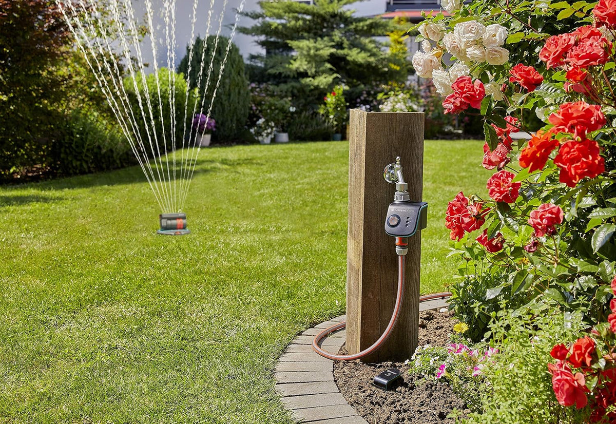 Gardena smart Sensor Control set: Intelligent besproeiingssysteem voor meer dan 6 zones, incl. smart Water Control/smart Sensor/smart Gateway, via smart-app bedienbaar (19202-20)