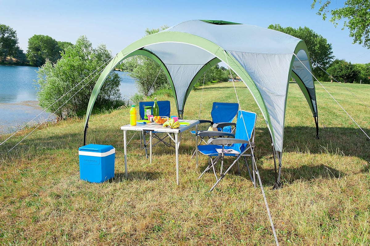 Coleman Event Shelter Pro M, paviljoen voor camping, tuin of festivals, stabiele stalen stangen, constructie van 3 x 3 m, hoge uv-bescherming 50+