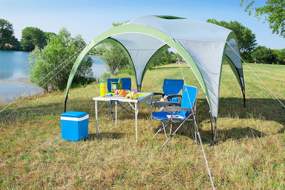 Coleman Event Shelter Pro M, paviljoen voor camping, tuin of festivals, stabiele stalen stangen, constructie van 3 x 3 m, hoge uv-bescherming 50+