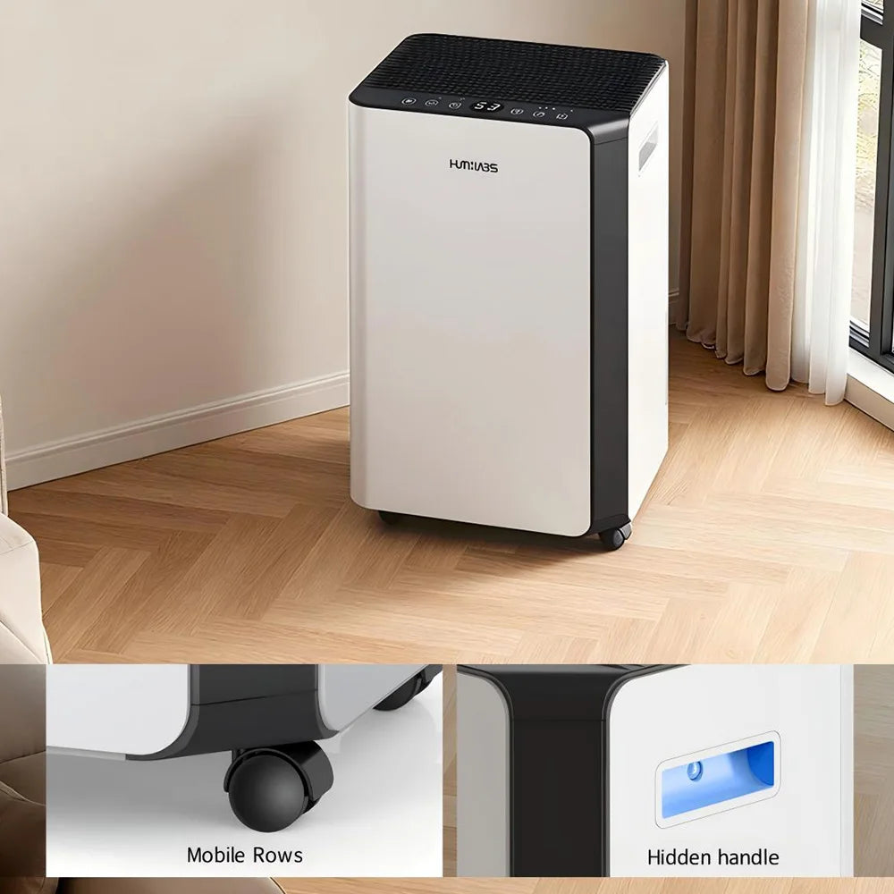 Luchtontvochtiger – Ontvochtiger – Vochtvreter – Air Dryer – Vochtbestrijder – 20L Capaciteit – Wifi App Bediening - QUORE
