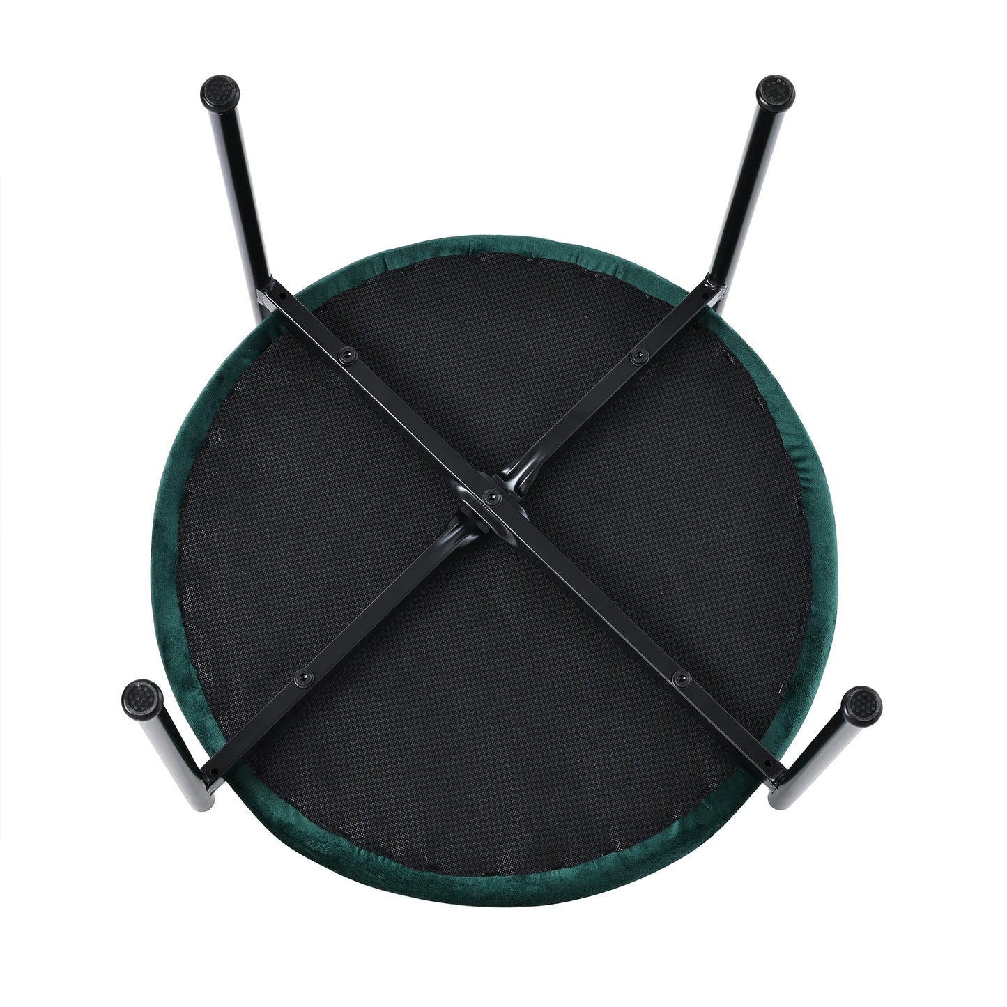 Eetkamerstoelen – Stoelen – Kuipstoelen – Dining Stoelen – Set van 4 - Velours Bekleding – Ergonomische Rugleuning - Grijs - QUORE