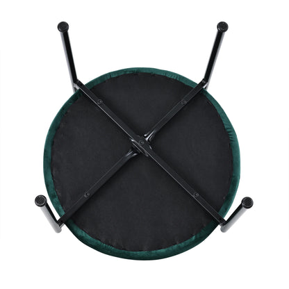 Eetkamerstoelen – Stoelen – Kuipstoelen – Dining Stoelen – Set van 4 - Velours Bekleding – Ergonomische Rugleuning - Grijs - QUORE