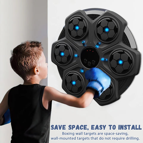 New Smart Music Boxing Machine Home Wall Target Trainer Games Toys Children Decompression With Bluetooth 3 Speed ​​Boxing Machine