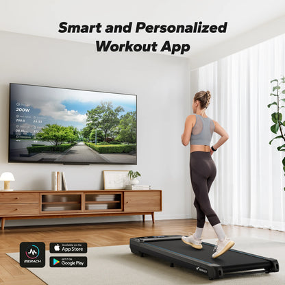 Wandelband – Loopband – Thuisfitness – Bureau wandelmachine – Compacte wandelmachine – Stil motor – Draagkracht 120 kg