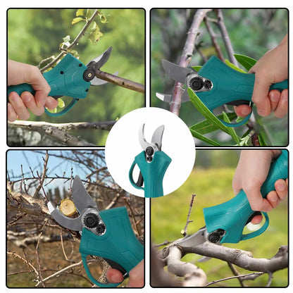 Snoeischaar - Elektrische Snoeischaar - Brushless - Heggenschaar - Takkenschaar - 25MM met 2 Accu’s voor Bomen, Struiken en Bonsai