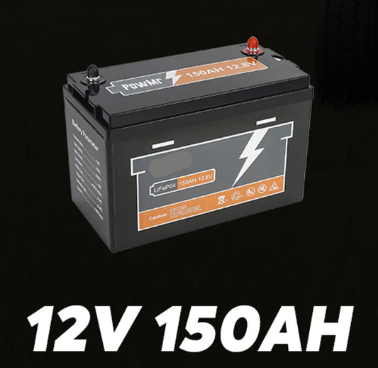 12.8V LiFePO4 Accu – Lithium Ijzerfosfaat Batterij – Caravan Accu – Boot Accu – 150Ah Capaciteit – Lichtgewicht – Snelle Laadtijd