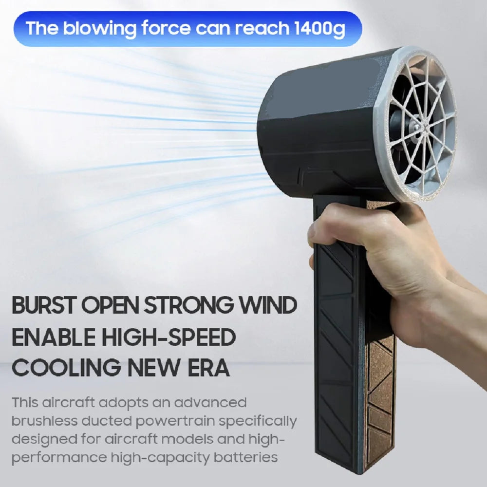 Mini Ventilator - Turbo Fan - Jet Fan - Handheld - Air Duster - Waaier - 64mm - Brushless - 1400G Duwkracht – 1000W Duct Fan - Auto Luchtblazer - Blower - Rood