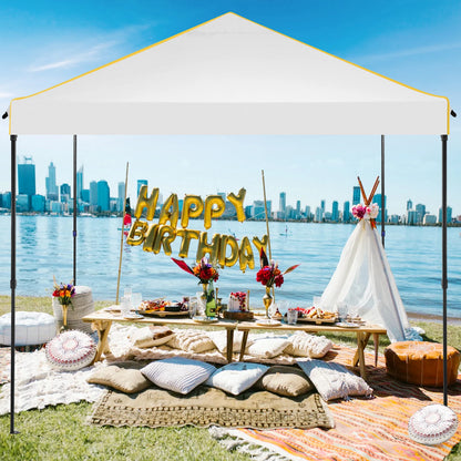 Tuinpaviljoen – Tuinkamer – Tuinoverkapping – Pop-Up Tent – 3x3 Meter – Waterdicht – UV-Bescherming - Wit