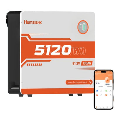 Li-ion accu – LiFePO4 batterij – Lithium batterij – Energieopslag – Wandmontage – 48V 100Ah capaciteit – Bluetooth monitoring