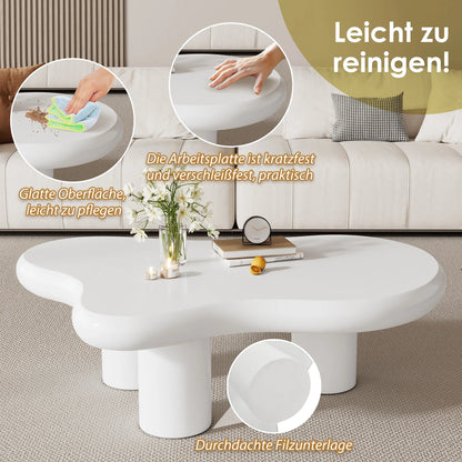 Salontafel – Wolkvormige - Originele Tafel – Design Tafel – Woonkamer Tafel – MDF Tafel – 97x67 cm – Draagvermogen 80 kg - QUORE