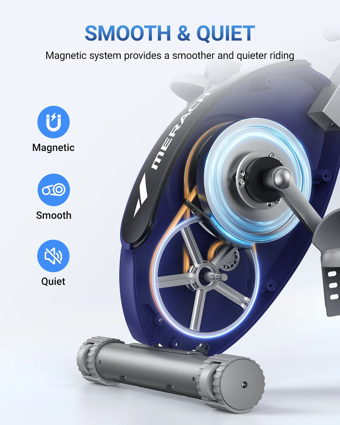 Fitnessfiets – Hometrainer – Cardiofiets – Magnetische Fiets – Opvouwbare Fitnessfiets – 16 Weerstandsniveaus – Inclusief LCD-Display