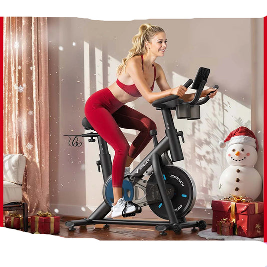 Hometrainer - Fitness fiets - Multifunctionele Opbergruimte - Weerstandssysteem Magnetisch - Transportwielen - Hartslagfunctie - voor Gewichtsverlies - Batterij-aangedreven - 120kg - Zwart