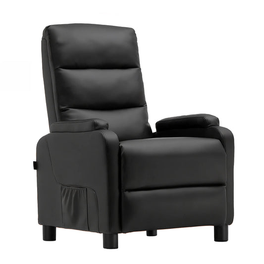 Relaxstoel – Relaxfauteuil – Verstelbare Stoel – Lounger – Zithoekstoel – Verstelbare Rugleuning 90-160° – PU Kunstleer Met Metalen Frame