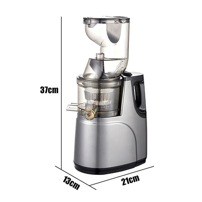 Slowjuicer - Sapcentrifuge - Cold Press Juicer - 800W - 12000RPM - Grote Vulopening - 50 dB - Masticating Juicer - Voor Groenten en Fruit - QUORE