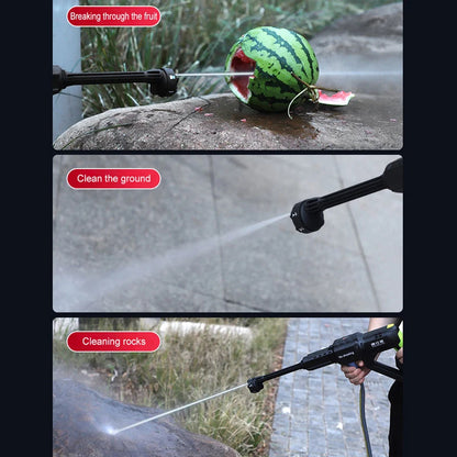 Hogedrukreiniger - Accu - Draadloze - 1000W - 100Bar - 30000mAh - Krachtige Waspistool - 6-in-1 Nozzle - Voor Auto en Thuisgebruik - 1 Accu