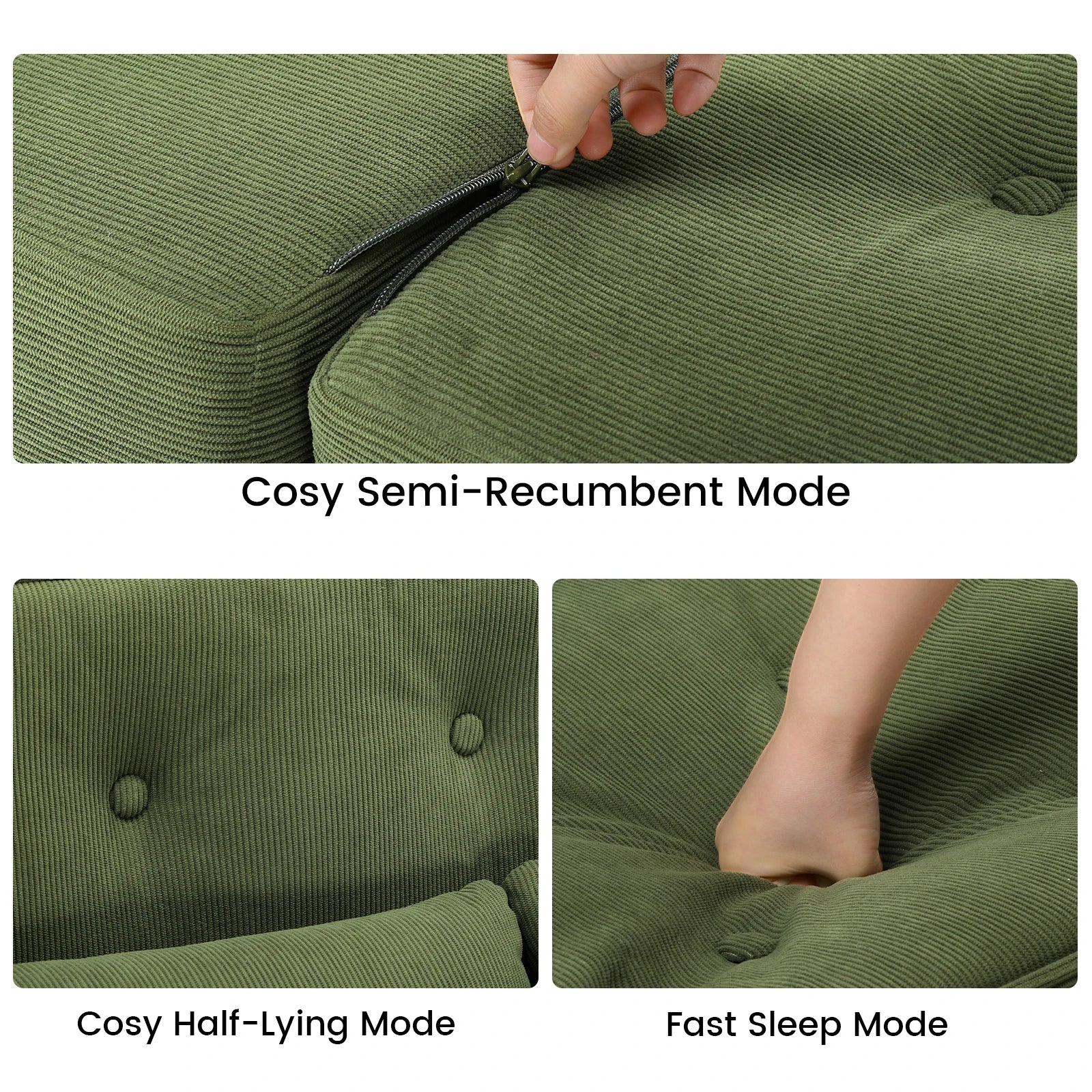 Slaapbank – Bedbank – Sofa Bed – Logeerbed – Zetelbed – 2-Persoons – 6-Standen Verstelbare Rugleuning – Ademend Linnen Materiaal - QUORE