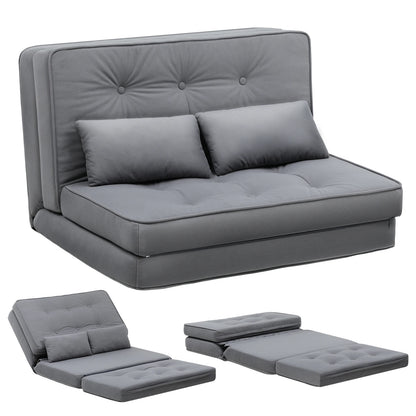 Slaapbank – Bedbank – Sofa Bed – Opvouwbare Bank – Slaapstoel – 6-standen Verstelbare Rugleuning – Ademende Linnen Stof