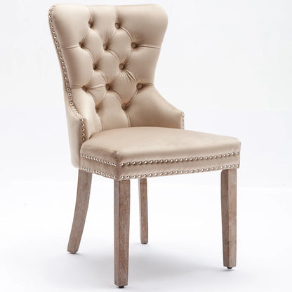 Eetkamerstoelen – Stoelen – Dining Stoelen – Vintage Stoelen – Retro Stoelen – Set van 6 – Velours Bekleding – Verstelbare Houten Pooten